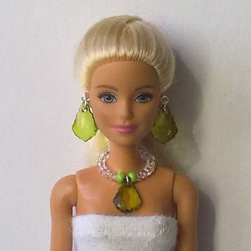 Šperky pro Barbie - náhrdelník, náušnice