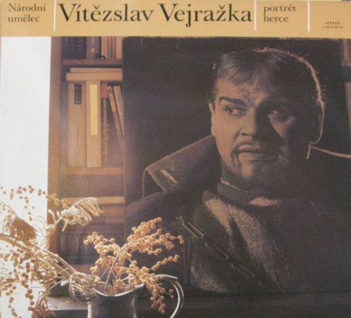 VÍTĚZSLAV VEJRAŽKA - portrét herce, deska, 1977