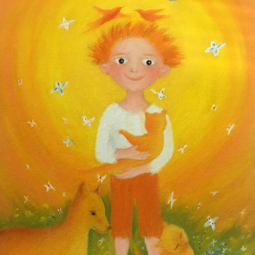 Malý František - malba 50x70cm