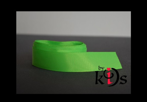 Rypsová stuha 22 mm Neonově zelená