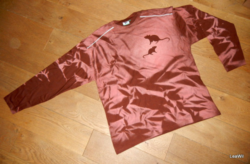 Tričko dlouhý rukáv unisex XXL - myši/potkánci