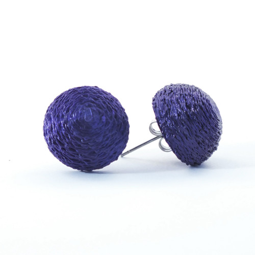 Náušnice bobule pearl purple