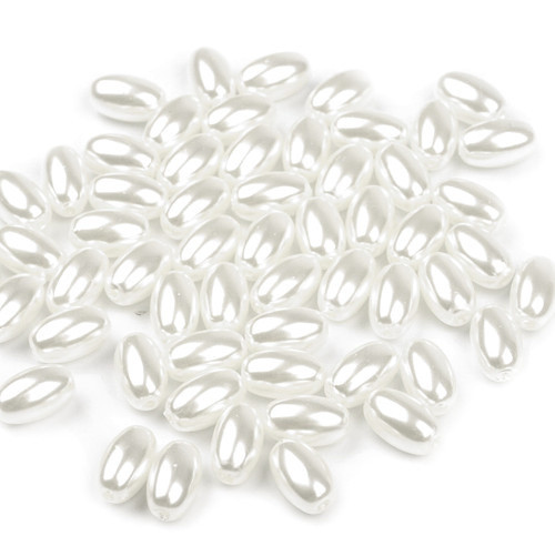 Akrylové oválky 6x10mm - 25 kusů