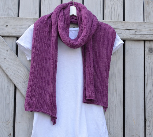 Cotton merino šál - vřesový — foto 1