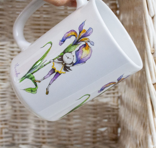 Hrnek - VELKÝ 400ml - kosatec — foto 1