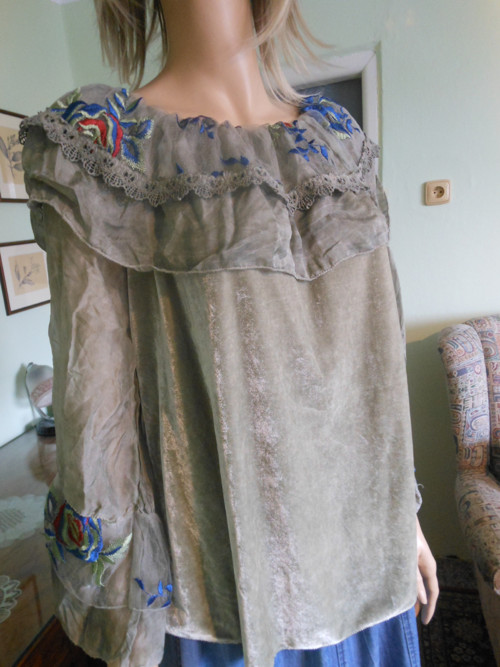 Boho tunika s výšivkou, vel.UNI — foto 1