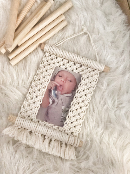 Macrame rameček na fotku — foto 1
