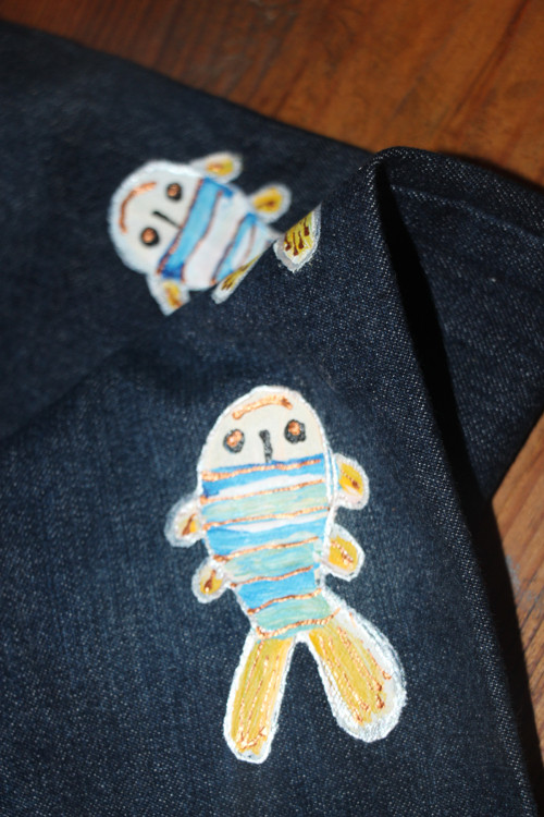 Jeans recy malované,vel. 116