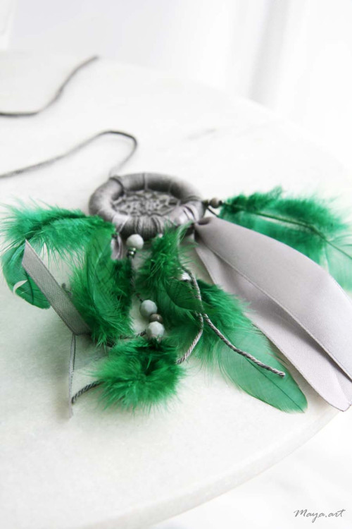 Šedozelený minilapač DREAM CATCHER