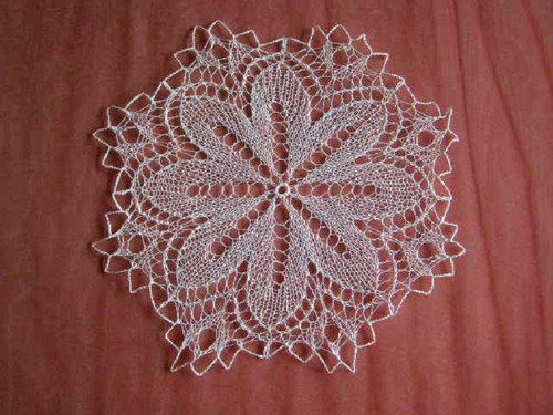 Pletená kulatá dečka - 25 cm