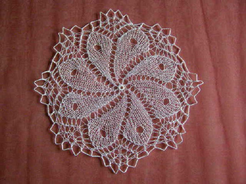 Pletená kulatá dečka - 25 cm