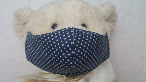 Kosmetická rouška - černá s puntíky — foto 1