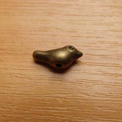 Ptáček - starobronz - 7 x 16mm
