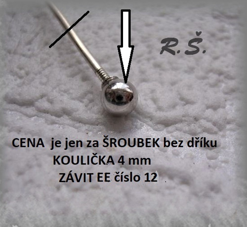 NÁHRADNÍ šroubek AG / 1 KUS /.. závit EE číslo 12