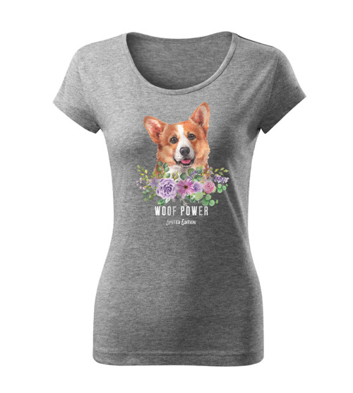 Tričko Woof Power Welsh Corgi