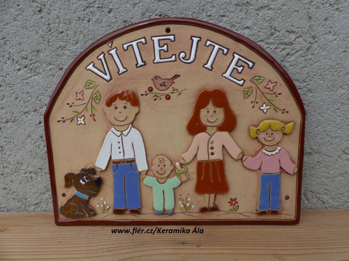 Vítací cedule rodinná 1 / SKLADEM