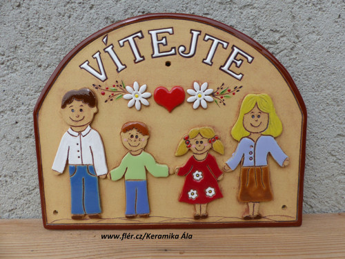 Vítací cedule rodinná 2 / SKLADEM