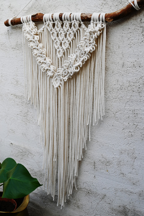 Macramé Krémové Xl