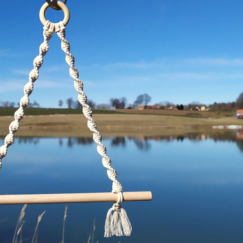 Macramé držák na toaletní papír — foto 1