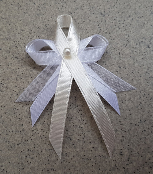 Střední svatební vývazky - ivory — foto 1