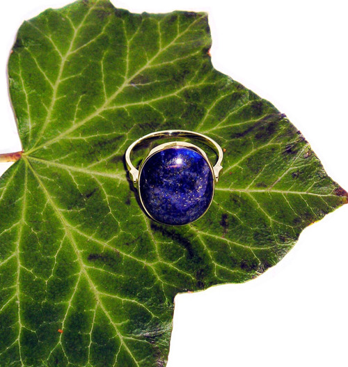 ZLATÝ prsten EXTRA LAPIS LAZULI 20*15 — foto 1