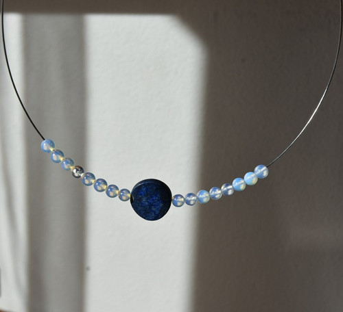 Náhrdelník - opál a lapis lazuli — foto 1