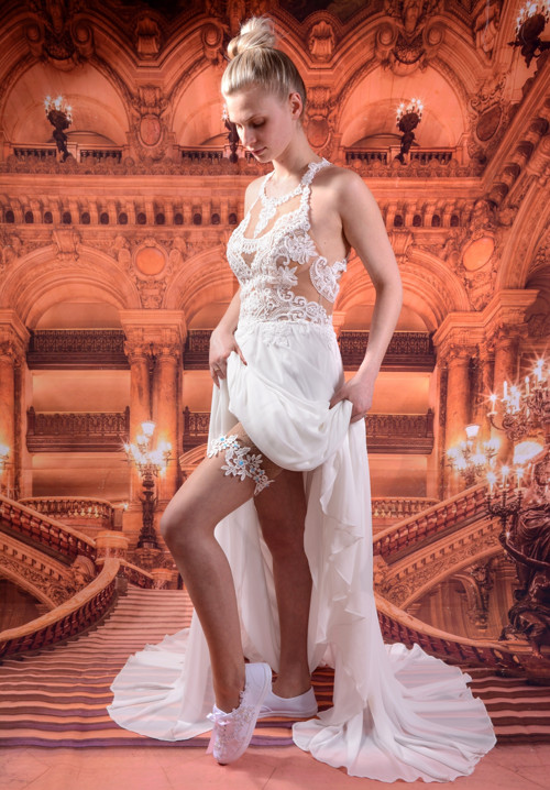 Svatební Podvazek ivory