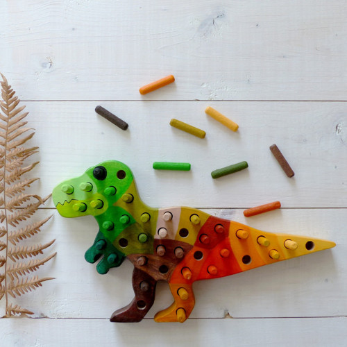 Kolíková vkládačka - Tyranosaurus — foto 1