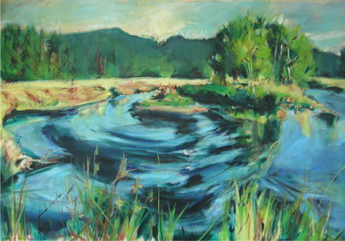 Šumava 3- olejomalba, originál 105cm x 70cm