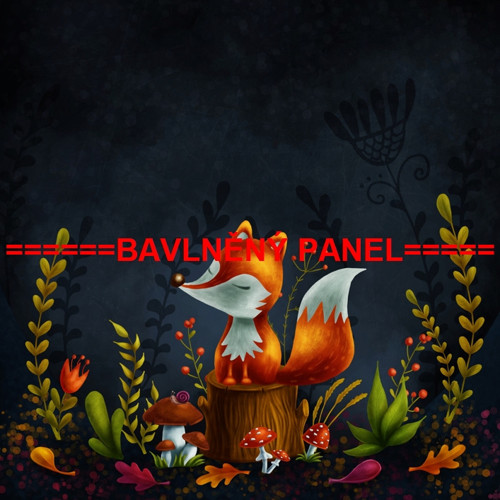 Bavlněný panel Liška 15x15 cm - skladem