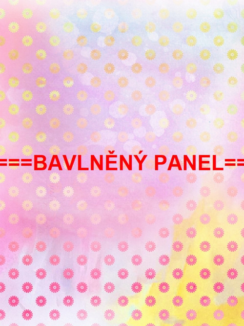 Bavlněný panel 75x100 cm - SKLADEM — foto 1
