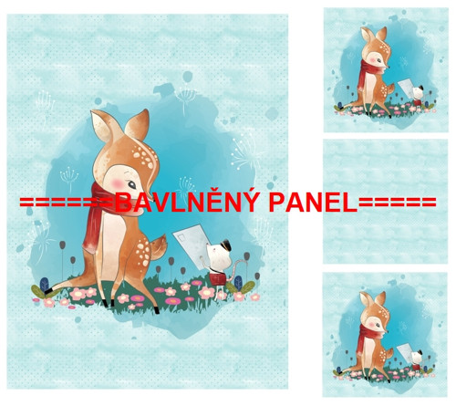 Bavlněný panel -SADA 130X145 cm - SKLADEM — foto 1