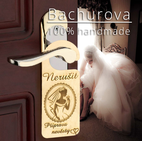 Svatební visačka na kliku