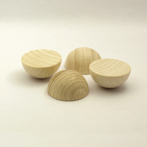 Dřevěné korálky půlkoule 30 mm Extra GAMEWA (2ks)