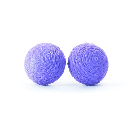 Náušnice bobule dark violet — foto 1