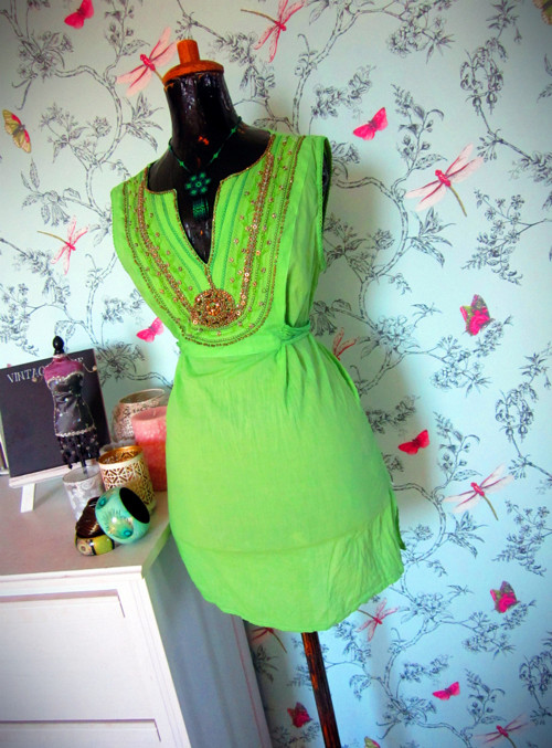 Boho jupénka v zeleni jarní — foto 1