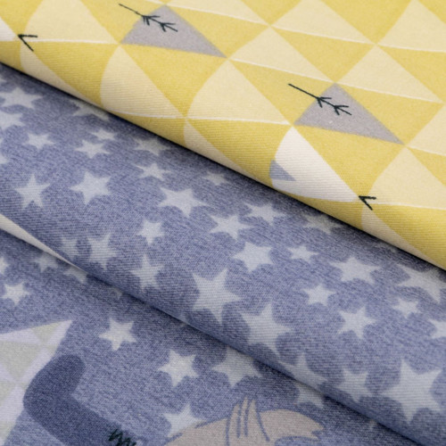 Bavlněné látky pro patchwork, sada - "lesní