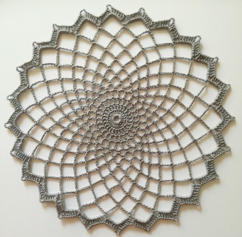 Krajka šedá - 19 cm — foto 1