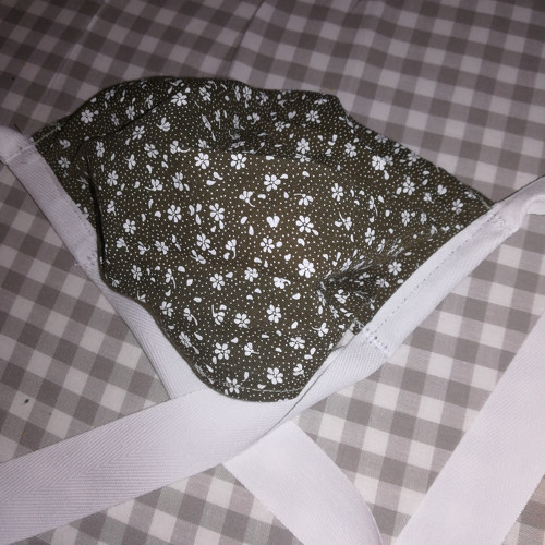 Rouška khaki kytička — foto 1