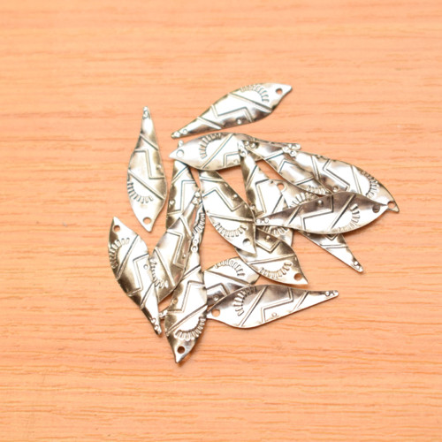 Přívěsek - 6x20mm - starostříbro - kov