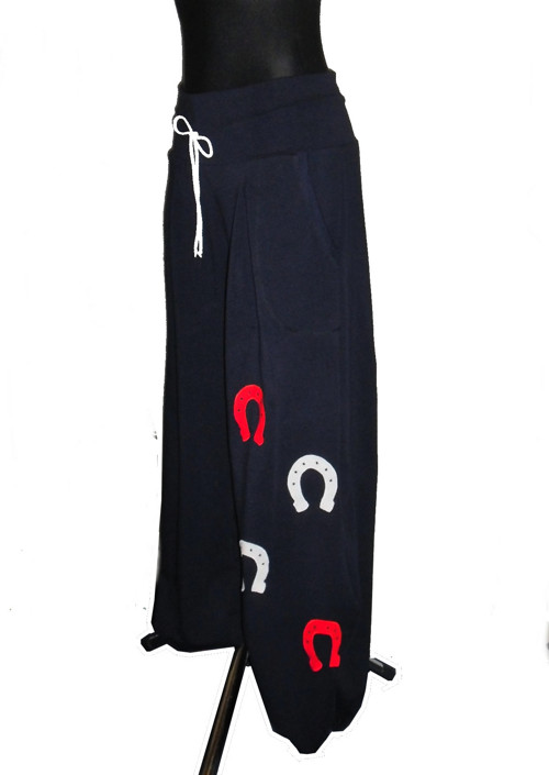 Taneční tepláky s podkovami vel.2XL -3XL
