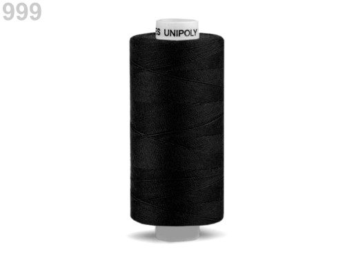 Polyesterové nitě Unipoly návin 500m(1ks) - black