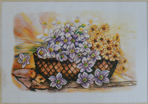 Sada křížkové vyšívání od Orchidea- květiny 38x27
