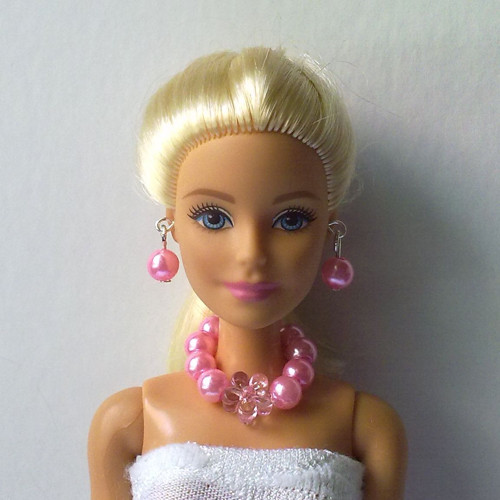 Šperky pro Barbie - náhrdelník, náušnice — foto 1