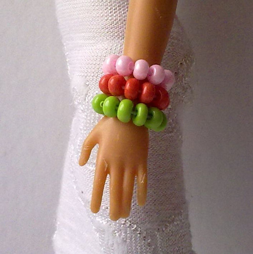Šperky pro Barbie - náramek na ruku - 3ks