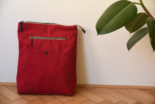 JUSTBACKPACK - batoh - červený II — foto 1