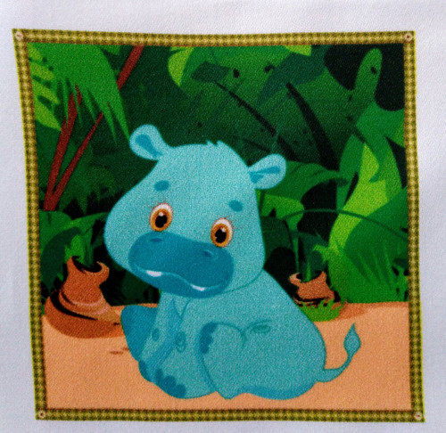 Bavlněná látka - panel 10 x 10 cm