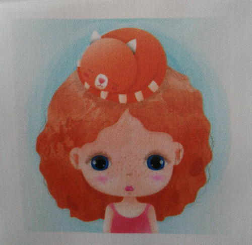 Bavlněná látka - panel 10 x 10 cm