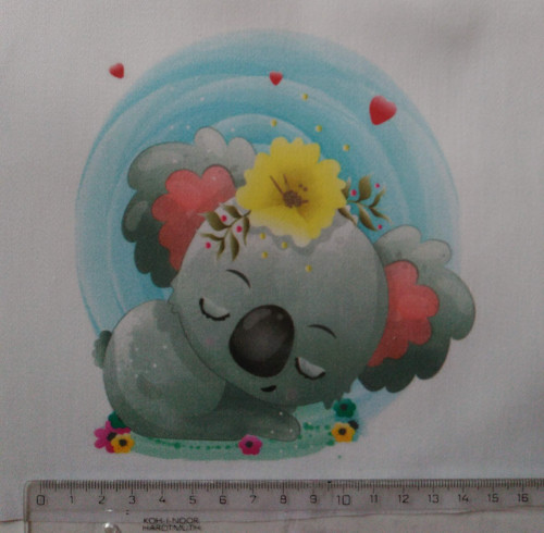 Bavlněná látka - panel 15 x 15 cm — foto 1