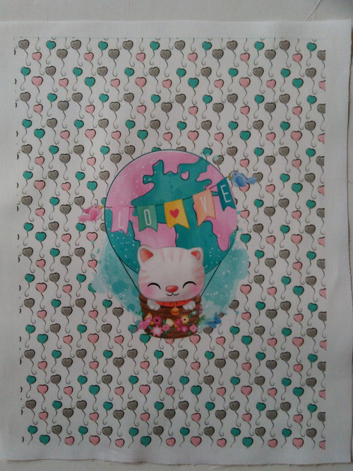 Bavlněná látka - panel 22 x 30 cm